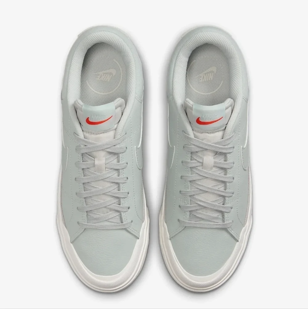 Women's Nike Court Legacy Lift Green Sneakers - Picture 3 of 5